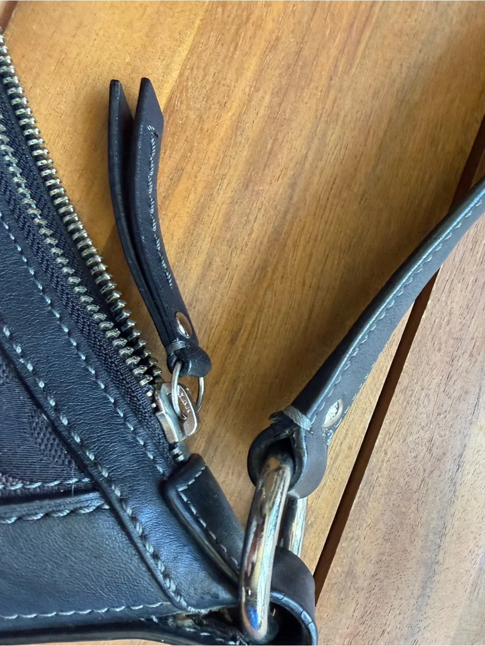 Coach Black Hobo Shoulder Bag Signature Canvas and Leather - Picture 4 of 9